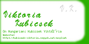 viktoria kubicsek business card